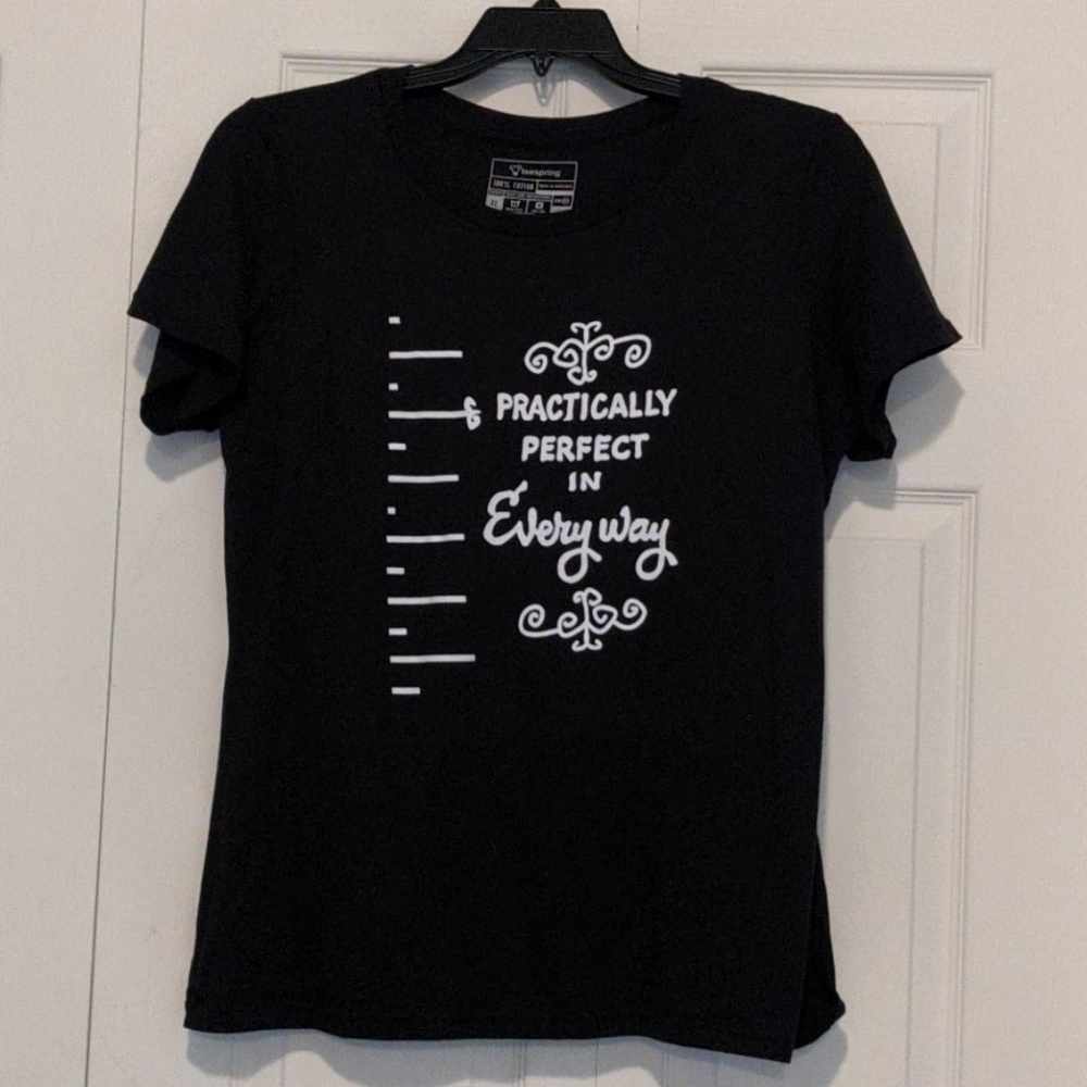 NEW Disney Mary Poppins Practically Perfect Tshirt